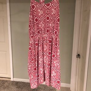 💥 Pink Rose Dress & Banana Republic Cardigan